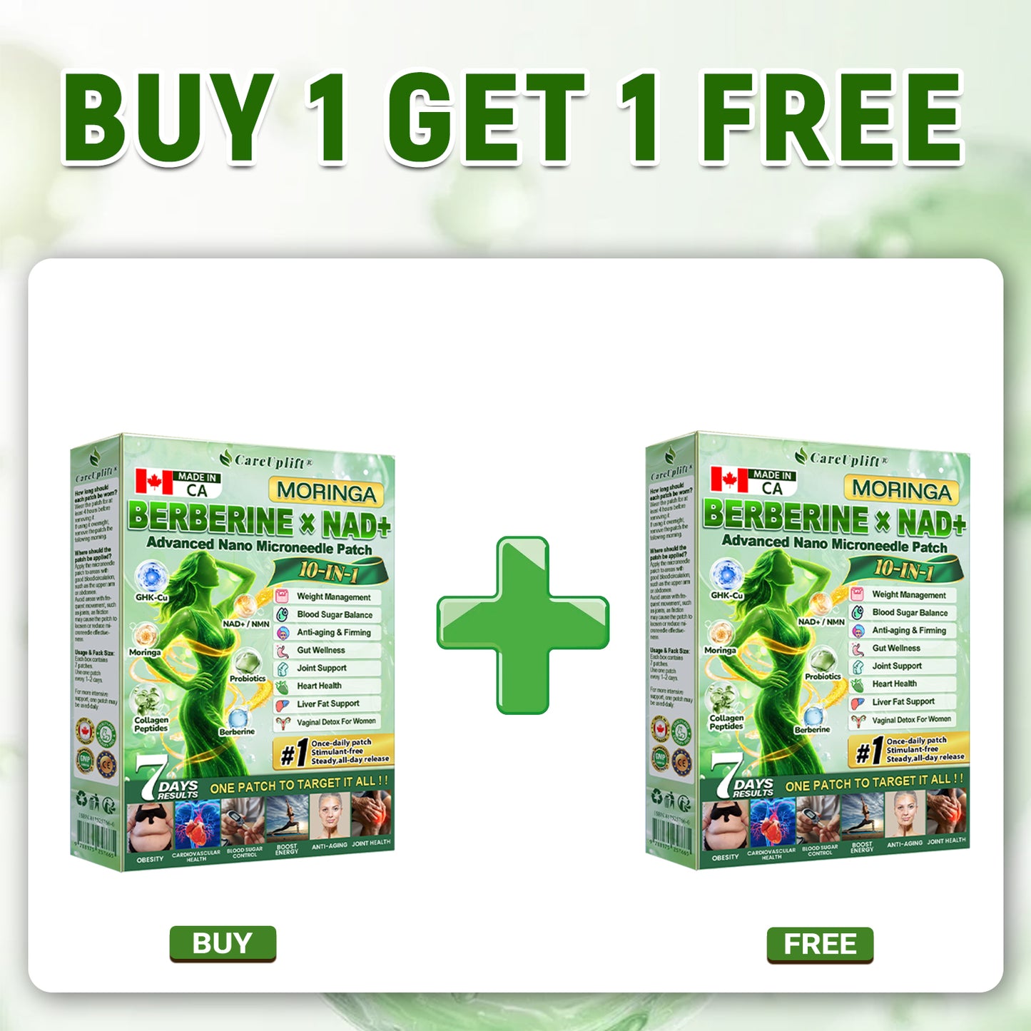 🇨🇦 𝐎𝐟𝐟𝐢𝐜𝐢𝐚𝐥 𝐒𝐭𝐨𝐫𝐞 | 💚 𝑪𝒂𝒓𝒆𝑼𝒑𝒍𝒊𝒇𝒕® 𝟏𝟎-𝐢𝐧-𝟏 𝐍𝐚𝐧𝐨 𝐏𝐚𝐭𝐜𝐡 🌿 𝑴𝒐𝒓𝒊𝒏𝒈𝒂 · 𝑩𝒆𝒓𝒃𝒆𝒓𝒊𝒏𝒆 × 𝐍𝐀𝐃+ 𝐬𝐮𝐩𝐩𝐨𝐫𝐭𝐬 𝐦𝐞𝐭𝐚𝐛𝐨𝐥𝐢𝐬𝐦, 𝐚𝐩𝐩𝐞𝐭𝐢𝐭𝐞 𝐛𝐚𝐥𝐚𝐧𝐜𝐞, 𝐞𝐧𝐞𝐫𝐠𝐲, 𝐛𝐥𝐨𝐚𝐭𝐢𝐧𝐠 𝐫𝐞𝐥𝐢𝐞𝐟 & 𝐡𝐞𝐚𝐥𝐭𝐡𝐲 𝐛𝐥𝐨𝐨𝐝 𝐬𝐮𝐠𝐚𝐫 𝐛𝐚𝐥𝐚𝐧𝐜𝐞. 𝐎𝐧𝐜𝐞 𝐝𝐚𝐢𝐥𝐲. 𝐍𝐨 𝐬𝐡𝐨𝐭𝐬. 𝐍𝐨 𝐩𝐢𝐥𝐥𝐬.
